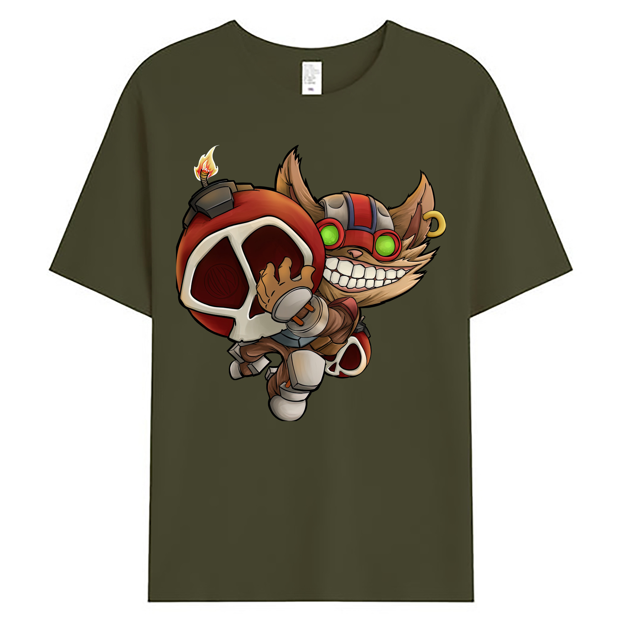 （画像用） リーグ・オブ・レジェンド League of Legends LOL 綿100％ メンズ半袖Tシャツ｜肌触りやわらか＆通気性